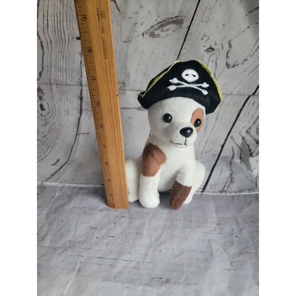 Lego land Pirate Dog Plush with Pirate Hat and Peg Leg Stuffed Animal Souvenir